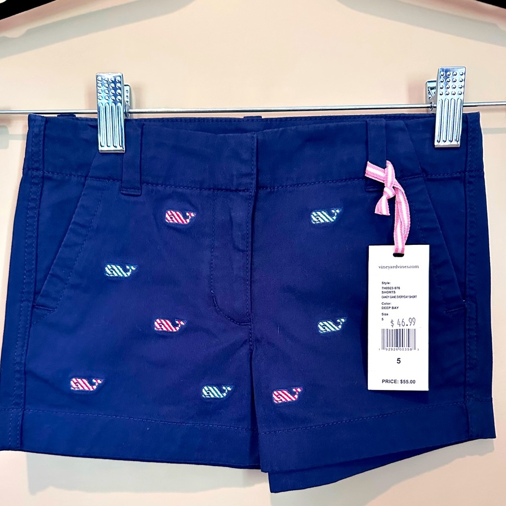 NWT Girls Vineyard Vines Everyday Shorts- Size 5 - Picture 1 of 4